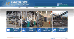 Desktop Screenshot of harveyprestonelectric.com